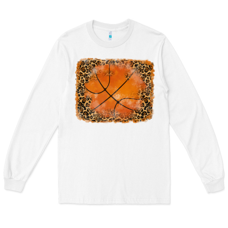 Glitter Leopard Basketball Background Long Sleeve Tee by RanaPortraitStore | Teevron