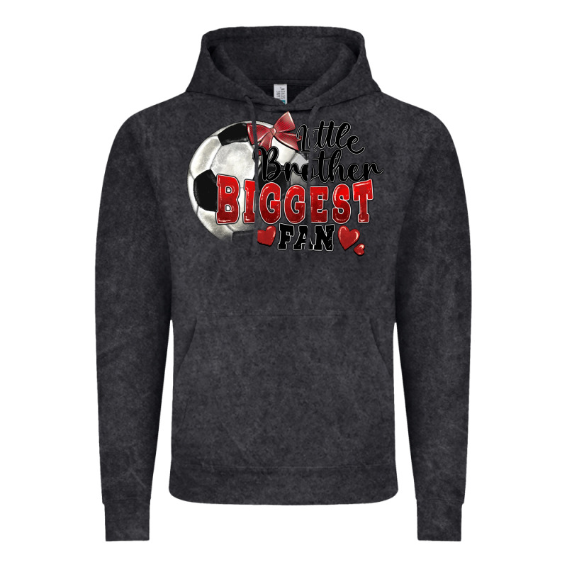 Little Brother Biggest Fan Soccer Vintage Hoodie by FaDigitalArtStudio | Teevron