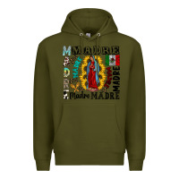 Army Green madre Premium Hoodie - CowhideDigitalArt
