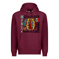 Burgundy madre Premium Hoodie - CowhideDigitalArt