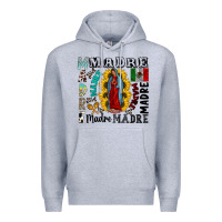 Heather Grey madre Premium Hoodie - CowhideDigitalArt