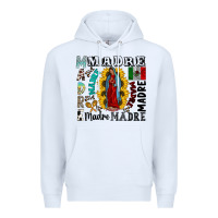 White madre Premium Hoodie - CowhideDigitalArt