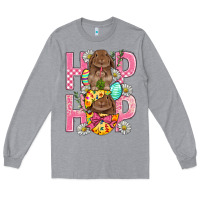 Heather Grey Hip Hop Easter Long Sleeve Tee - BundleAndBundleShop