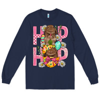 Navy Hip Hop Easter Long Sleeve Tee - BundleAndBundleShop
