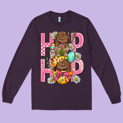 Hip Hop Easter Long Sleeve Tee Designed By Bundleandbundleshop
