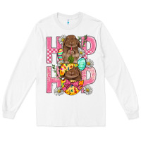 White Hip Hop Easter Long Sleeve Tee - BundleAndBundleShop