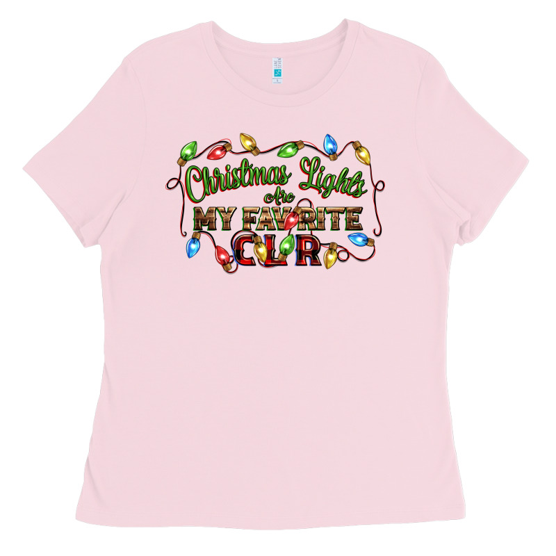 Christmas Lights Are My Favorite Color Ladies Tee by CowGirlArtShop | Teevron