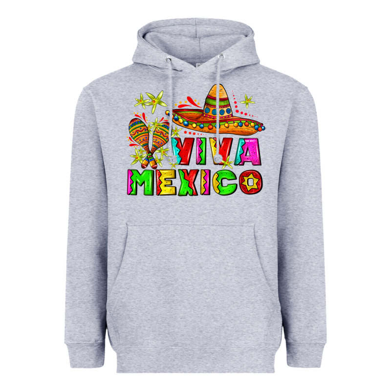 Viva Mexico Heavyweight Hoodie by AdoDesignShop | Teevron