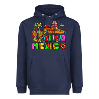 Navy viva mexico Heavyweight Hoodie - AdoDesignShop