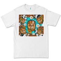 White lion with leopard and cowhide pattern Premium Tee - TumblerDesignByShophia