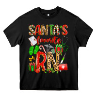 Black santa's favorite RN Heavy Core Tee - texasbilliewilder