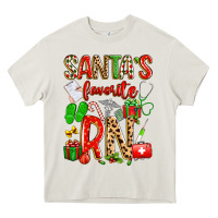 Cream santa's favorite RN Heavy Core Tee - texasbilliewilder