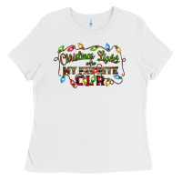 Christmas Lights Are My Favorite Color Ladies Tee | Teevron