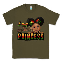 Army Green i am melanin princess black peekaboo Classic Tee - CowGirlArtShop