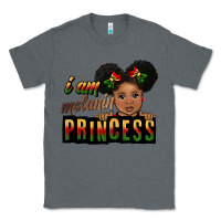 Charcoal Heather i am melanin princess black peekaboo Classic Tee - CowGirlArtShop