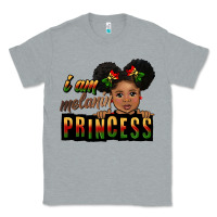 Heather Grey i am melanin princess black peekaboo Classic Tee - CowGirlArtShop