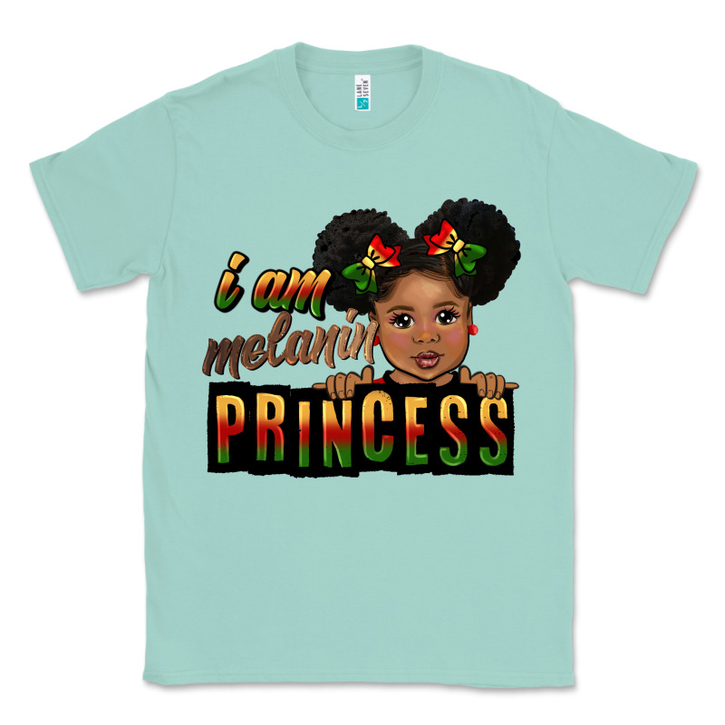 I Am Melanin Princess Black Peekaboo Classic Tee by CowGirlArtShop | Teevron