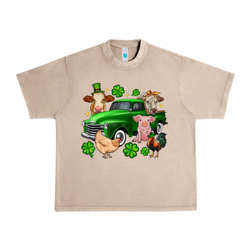 St. Patrick's Farm Animal Truck Urban Heavy Tee by OliviaCreatesArt | Teevron
