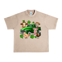 French Oak St. Patrick's farm animal truck Urban Heavy Tee - OliviaCreatesArt