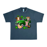 Midnight Navy St. Patrick's farm animal truck Urban Heavy Tee - OliviaCreatesArt