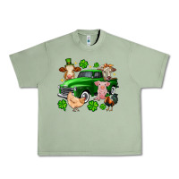 Oil Green St. Patrick's farm animal truck Urban Heavy Tee - OliviaCreatesArt