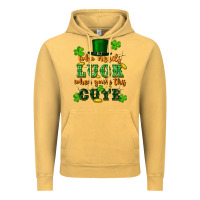 Vintage Mustard who needs luck when youre this cute st patricks Vintage Hoodie - FaDigitalArtStudio