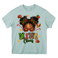 Mini Claus Messy Bun Heavy Core Tee | Teevron