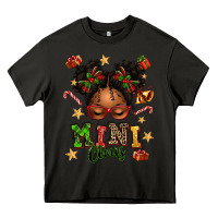 Asphalt mini claus messy bun Heavy Core Tee - texasbilliewilder