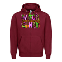 Burgundy witch better have my candy Zipper Hoodie - AdoDesignShop