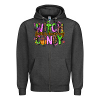 Charcoal Heather witch better have my candy Zipper Hoodie - AdoDesignShop