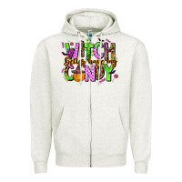 Oatmeal Heather witch better have my candy Zipper Hoodie - AdoDesignShop