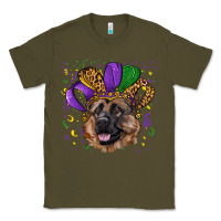 Army Green Mardi gras hat german shepherd Classic Tee - RanaPortraitStore