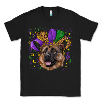 Black Mardi gras hat german shepherd Classic Tee - RanaPortraitStore
