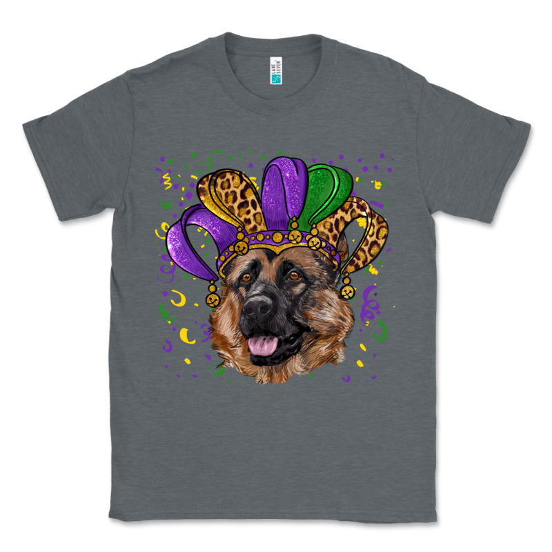 Mardi Gras Hat German Shepherd Classic Tee by RanaPortraitStore | Teevron