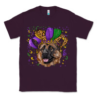 Plum Mardi gras hat german shepherd Classic Tee - RanaPortraitStore