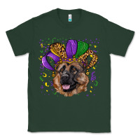Sports Green Mardi gras hat german shepherd Classic Tee - RanaPortraitStore