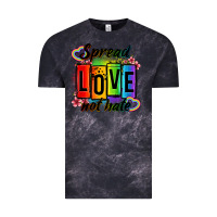 Cloud Black spread love not hate Vintage Tee - OliviaCreatesArt