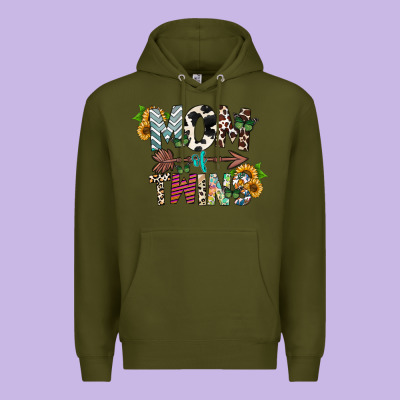 Mom Of Twins Premium Hoodie Designed By Cowhidedigitalart