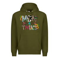 Army Green mom of twins Premium Hoodie - CowhideDigitalArt