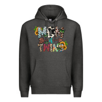 Charcoal Heather mom of twins Premium Hoodie - CowhideDigitalArt
