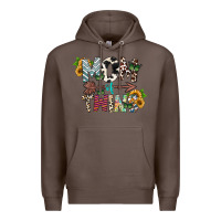 Coffee mom of twins Premium Hoodie - CowhideDigitalArt