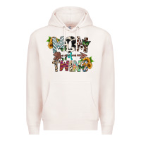 Pale Pink mom of twins Premium Hoodie - CowhideDigitalArt