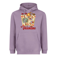 Lavender be my valentine with playing cards and key Heavyweight Hoodie - AdoDesignShop