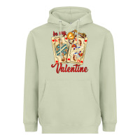 Be My Valentine With Playing Cards And Key Heavyweight Hoodie | Teevron