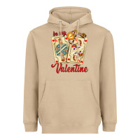 Mushroom be my valentine with playing cards and key Heavyweight Hoodie - AdoDesignShop