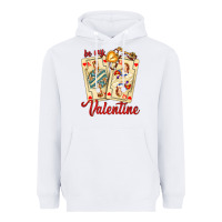 White be my valentine with playing cards and key Heavyweight Hoodie - AdoDesignShop