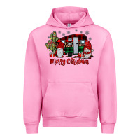Fuchsia Pink merry christmas gnome caravan Urban Hoodie - JahusDesignShop