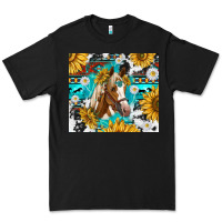 Black cowhide aztec horse Premium Tee - TumblerDesignByShophia