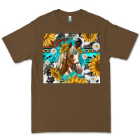 Cacao cowhide aztec horse Premium Tee - TumblerDesignByShophia
