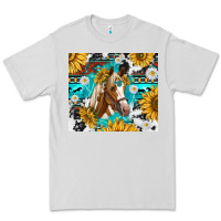 Dove Grey cowhide aztec horse Premium Tee - TumblerDesignByShophia